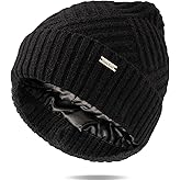Britt's Knits Satin Lined Beanie Winter Hat for Women Stylish Cold Weather Womens Warm Hat