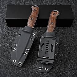 SDOKEDC Fixed Blade Knife DC53 Steel Micarta Handle