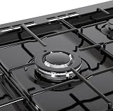 Willow WS90DFBL 95L Dual Fuel Freestanding Range Cooker Black 5 Gas Burners view 7