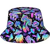 Fashion Retro 80s 90s Bucket Hat for Men Women Packable Sun Cap Rave Party Outfit Accessories Fisherman Hat