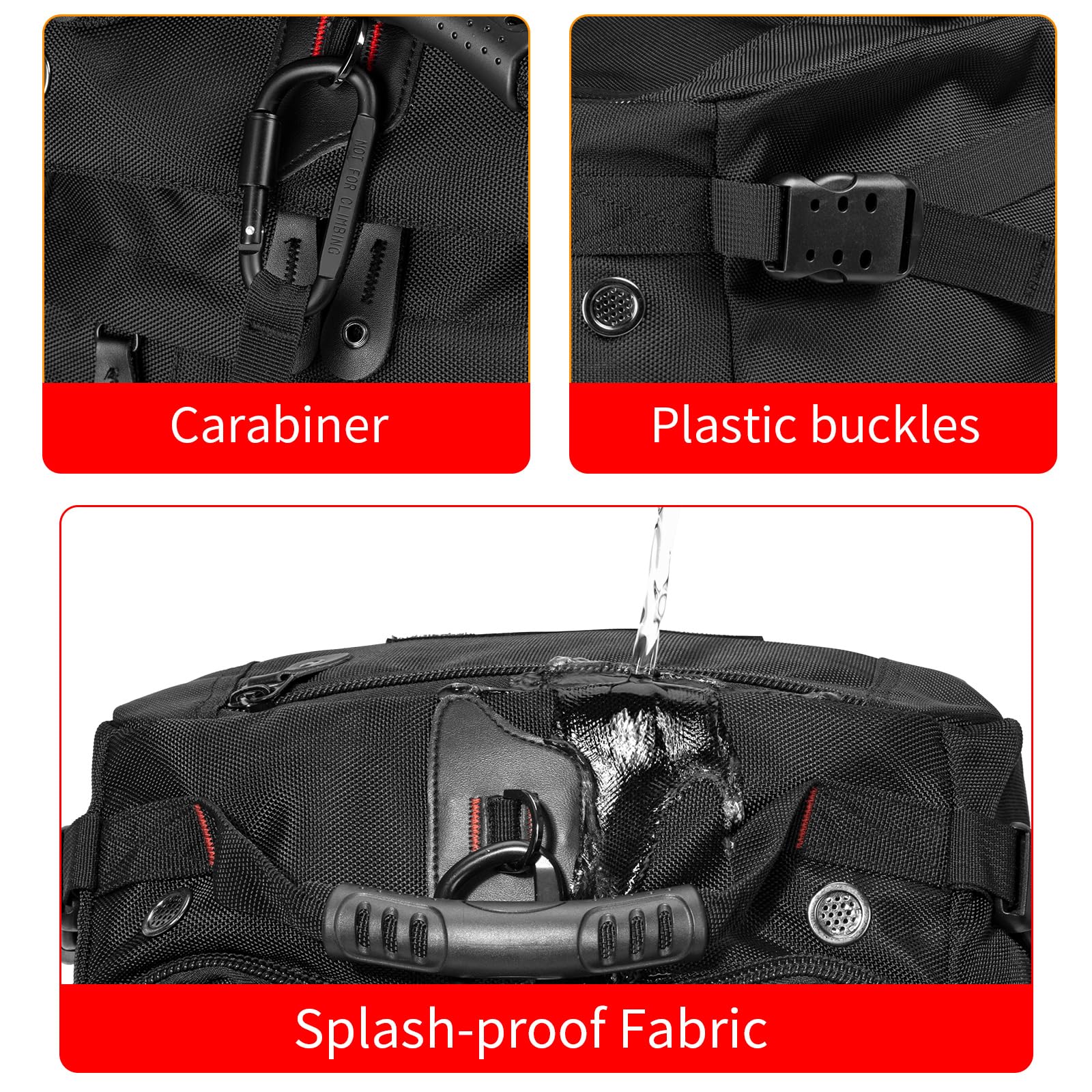 YOUMIAN Travel Backpack Carry On Backpack Durable Convertible Duffle Bag Fit for 15.6 Inch Laptop for Men and Women hiking airplane shoes bag extendable three way uses multiple