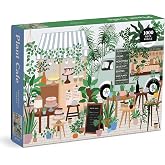Galison - Plant Cafe 1000 Piece Jigsaw Puzzle for Adults | Illustrated by Frankie Penwill, Houseplant Decor, Food Truck, Challenging, Recycled Paper, No Dust, Finished Size 27" x 20"