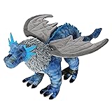 Dragon Plush Toy, Frost Wyrm Stuffed Animal Throw