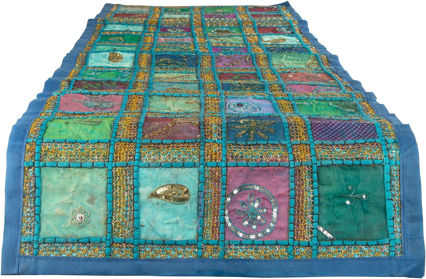 Best table runner spring turquoise