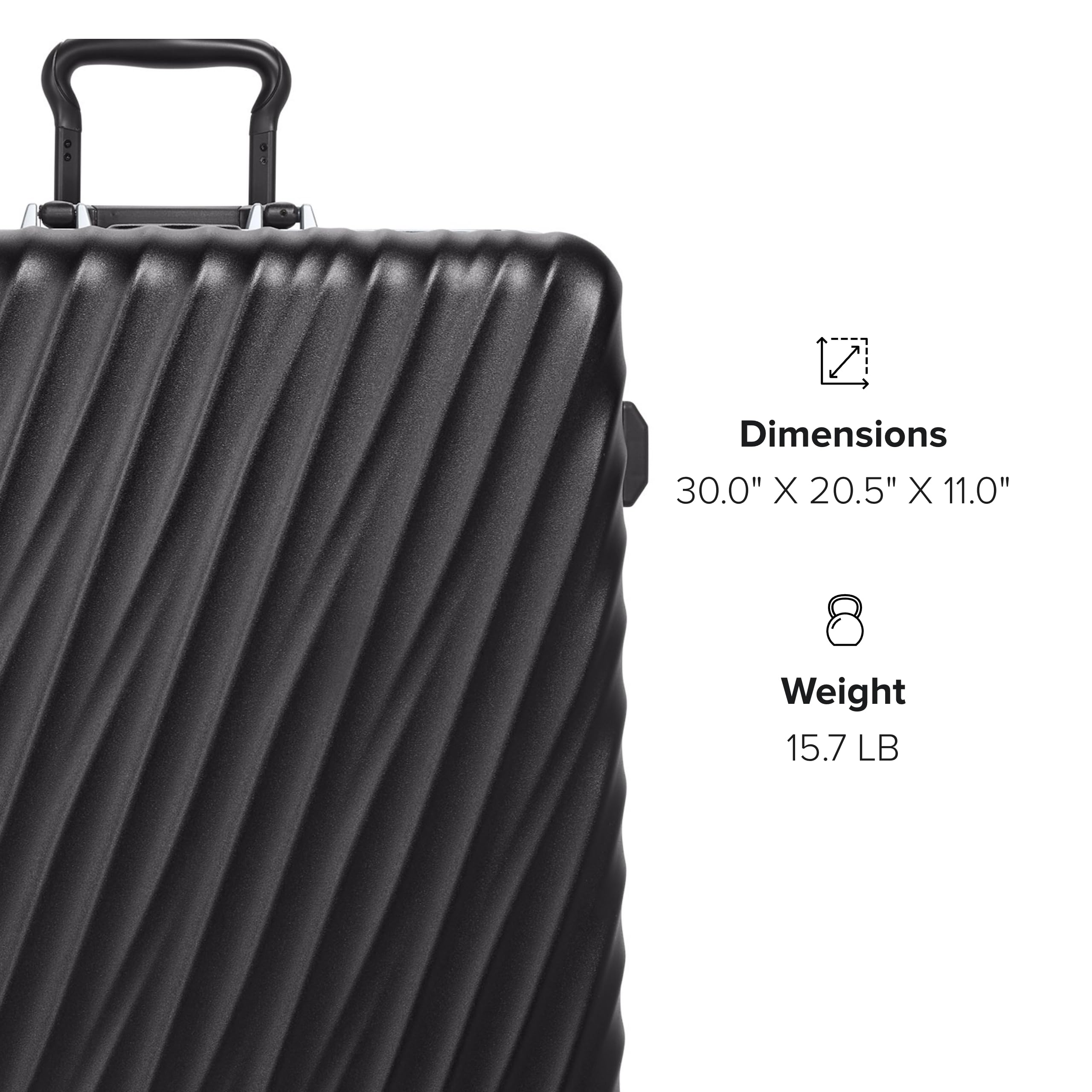 TUMI 19 Degree Frame Extended Trip 4 Wheel Packing Case - Lightweight Suitcase - Hard Shell Luggage - 30.0