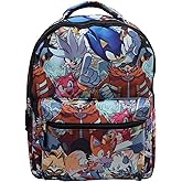 AI ACCESSORY INNOVATIONS Sonic The Hedgehog Backpack: Engaging School Bag with Sonic Characters for Kids & Adults Durable & Comfortable Everyday Gear