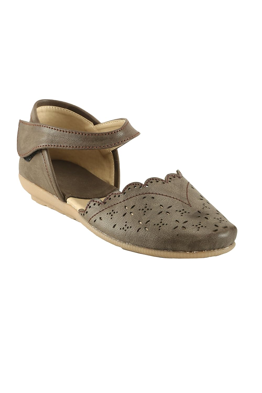meriggiare women coffee synthetic flats