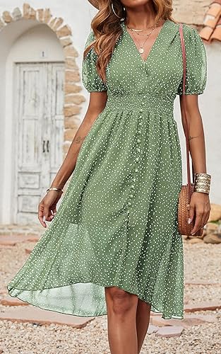 slim fit dress slacks Lady Geese Green Smocked Dress – Lillie & Lilah main image 0