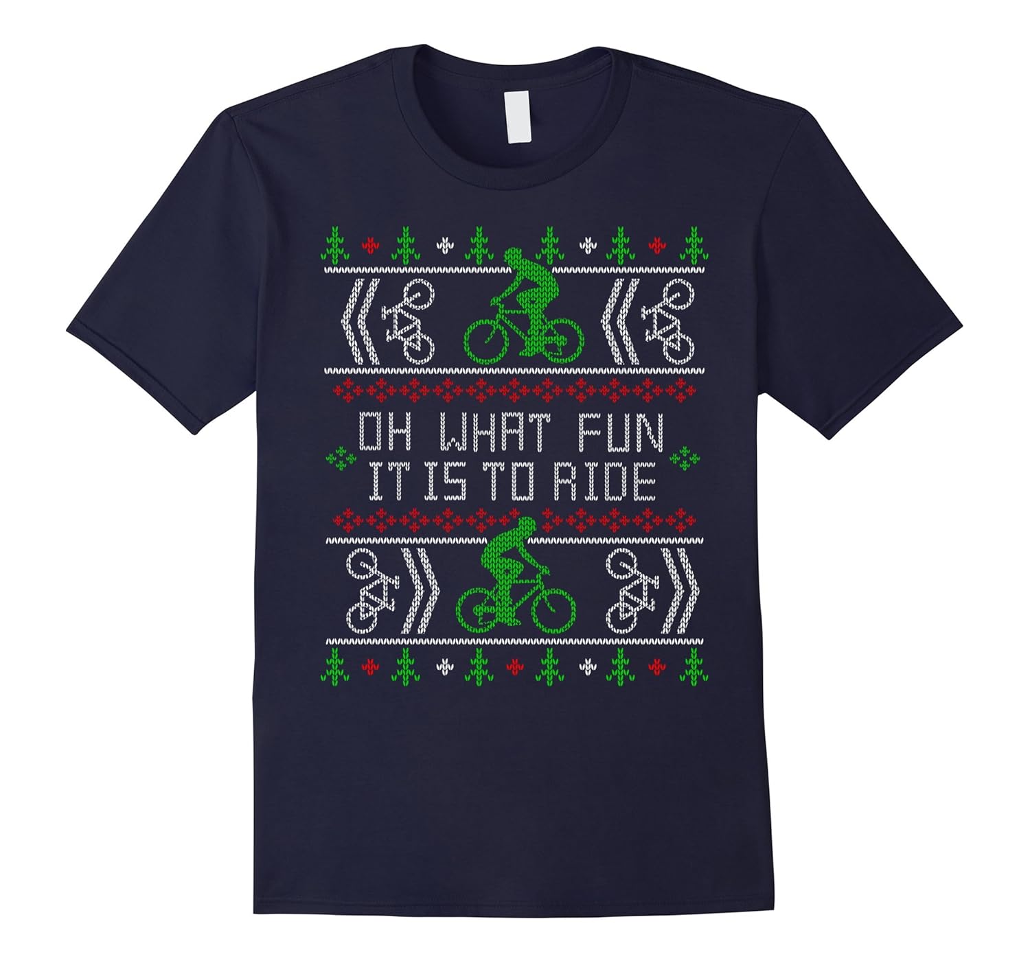 Biking Oh What Fun Bike Ugly Christmas Cycling Sweater-ANZ