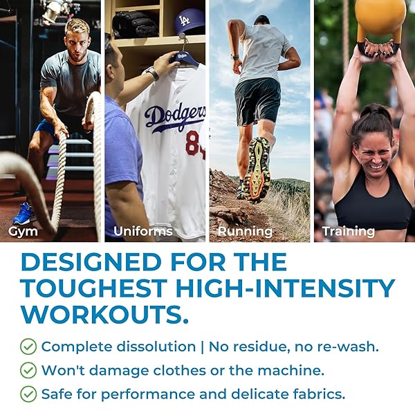 SWEAT X MAX ODOR DEFENSE LAUNDRY DETERGENT LIQUID – NATURAL WASHING DETERGENT FOR ACTIVEWEAR & GYM CLOTHES – LAUNDRY DETERGENT FOR SENSITIVE SKIN – CONCENTRATED DETERGENT, 45 LOADS (1 BOTTLE)