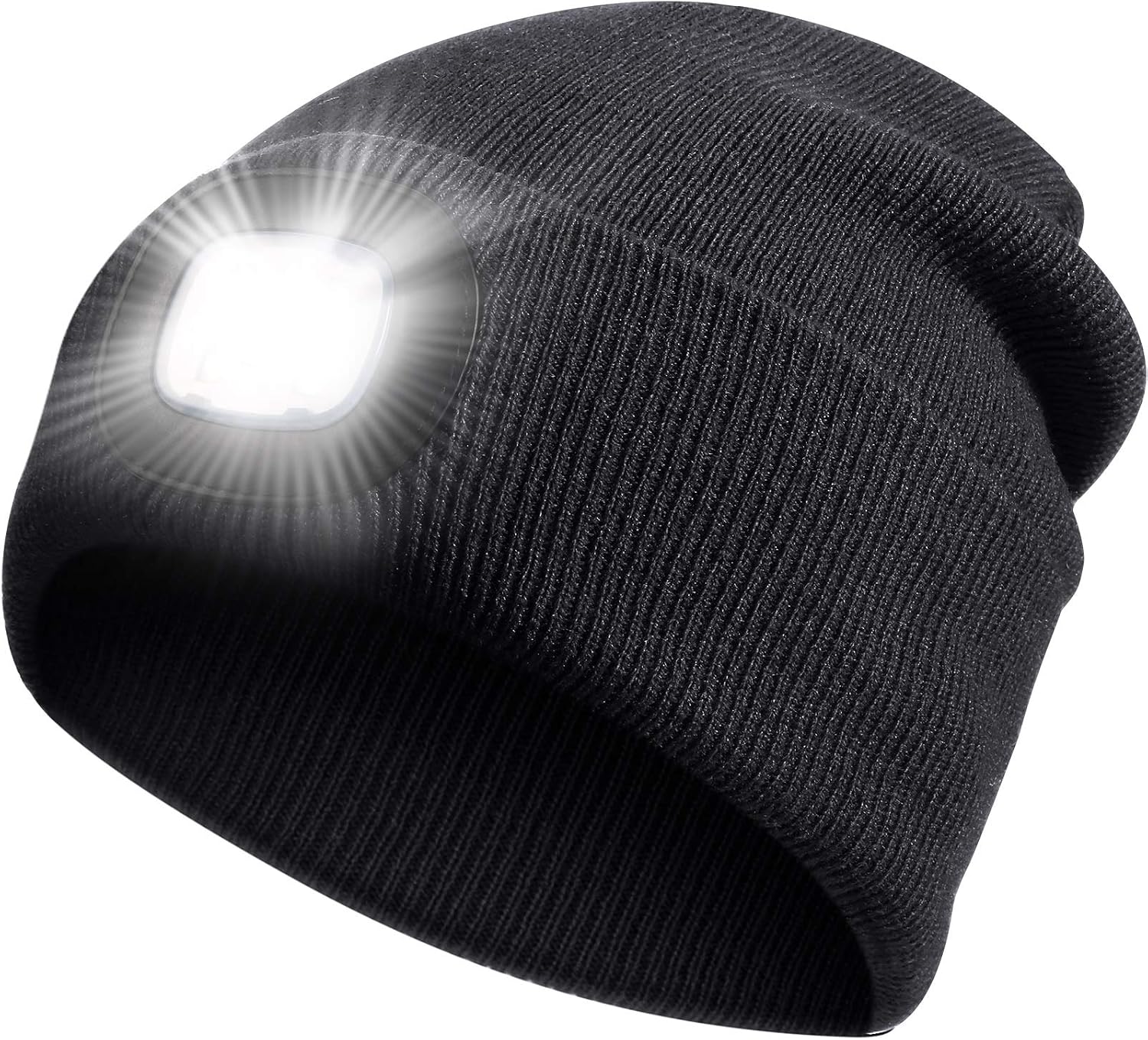 Produktbild von AWSOLAR Winter Stirnlampe Mütze Mit Licht Für Kinder Und