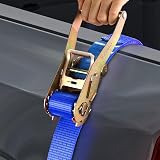 TLGREEN 9m x 50mm Double J Hook Ratchet Straps 11000 lbs Heavy Duty 4Pcs view 6