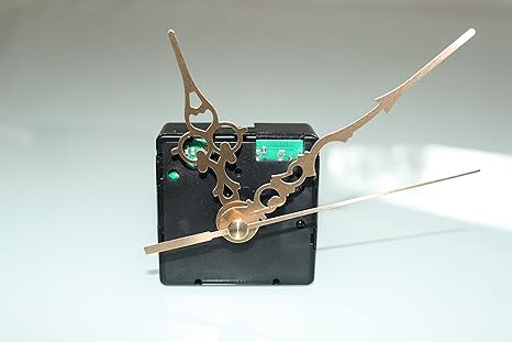UTS Funkuhrwerk für Ziffernblatt 1-4mm mit Zeigersatz Metall gold klassisch