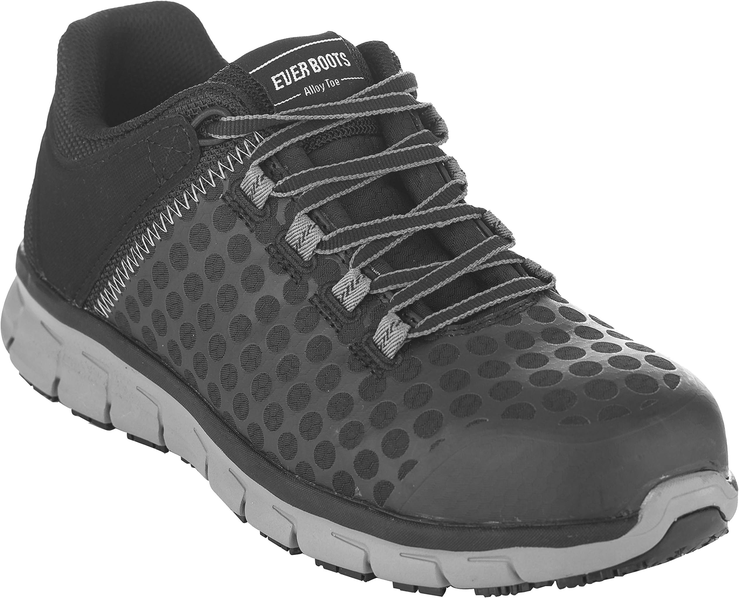 EVER BOOTS Steel Toe Men’s Safety Work Industrial and Construction Shoe Slip Resistant Lightweight