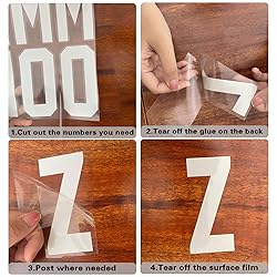 120 PCS Reflective Mailbox Number and Letters