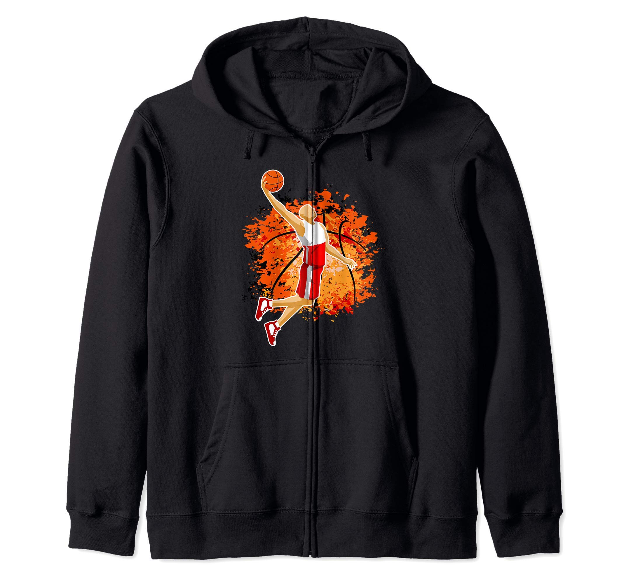 Poland Basketball Polish National Flag Slam Dunk Sport Lover Zip Hoodie