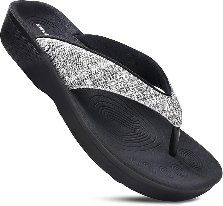 Amazon.com | AEROTHOTIC Original Orthotic Comfort Thong Style Flip Flops Sandals for Women with 