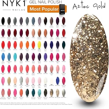 Nyk1 Vernis à Ongles Gel Polish Pour Lampe Uv O Led Shellac Nail Polish Vernis Semi Permanent De Couleur Pour Manucure Professionnel Avec Effet