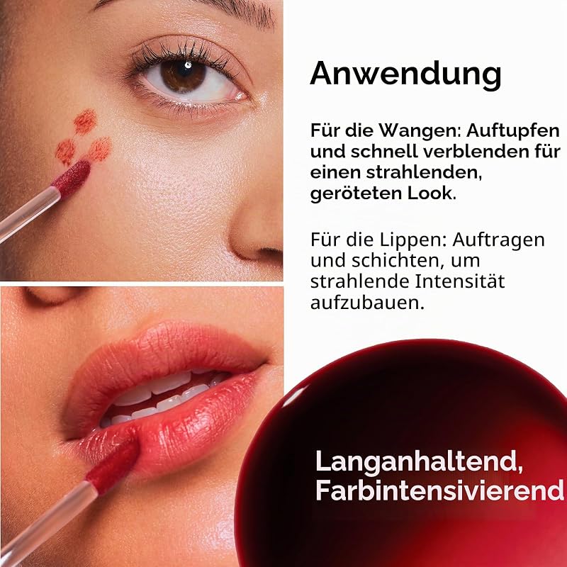 , Bronze Booster Cheek and Lip Stain, mit Niacinamid, Phospholipiden und den Vitaminen C und E, Langanhaltend, Natürlicher Glow, Bronze Tint