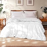 Modern Threads Tencel Lyocell Luxury Ultra Soft Down Alternative Comforter, White, King