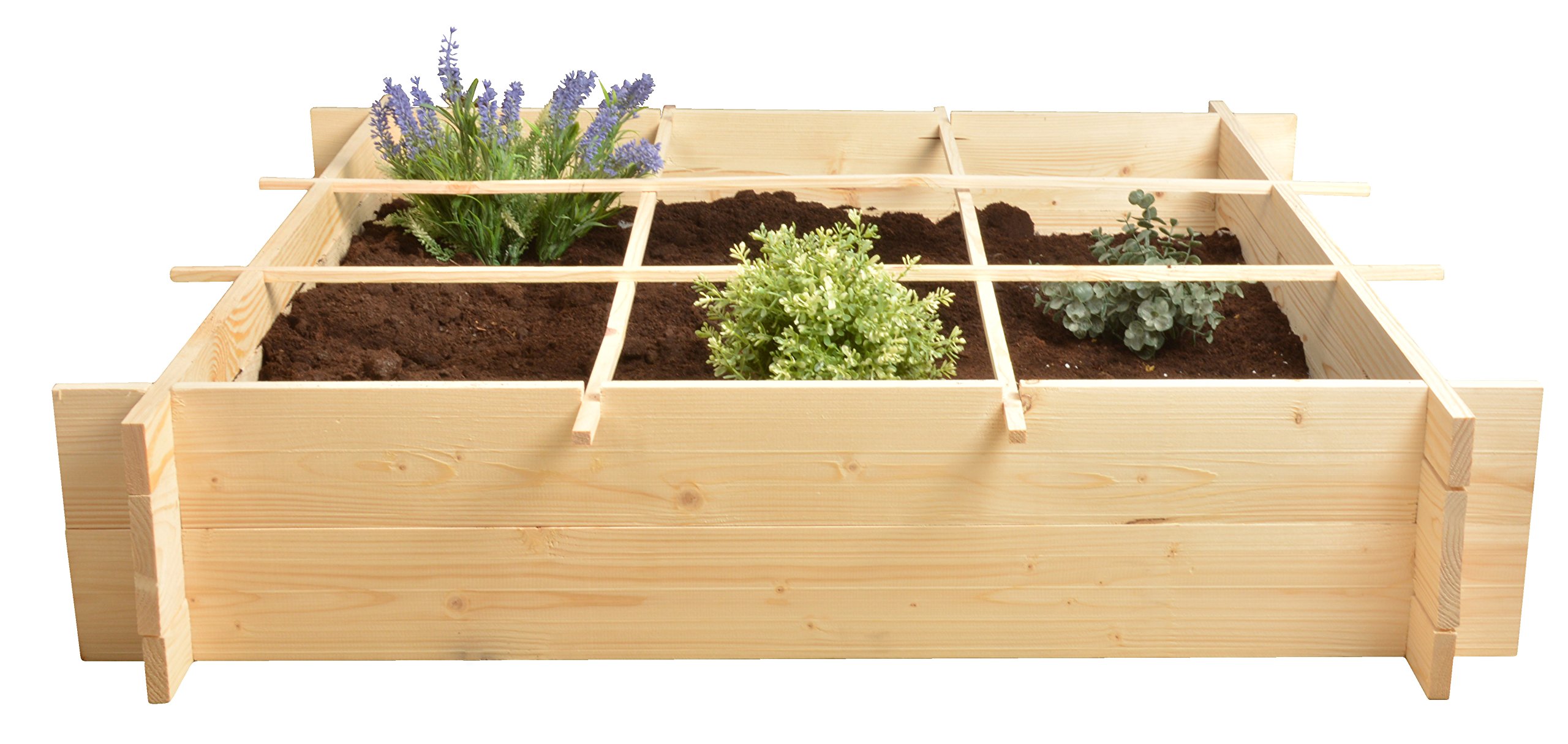 Esschert's Design B1012 Wooden Square Metre Garden, Brown