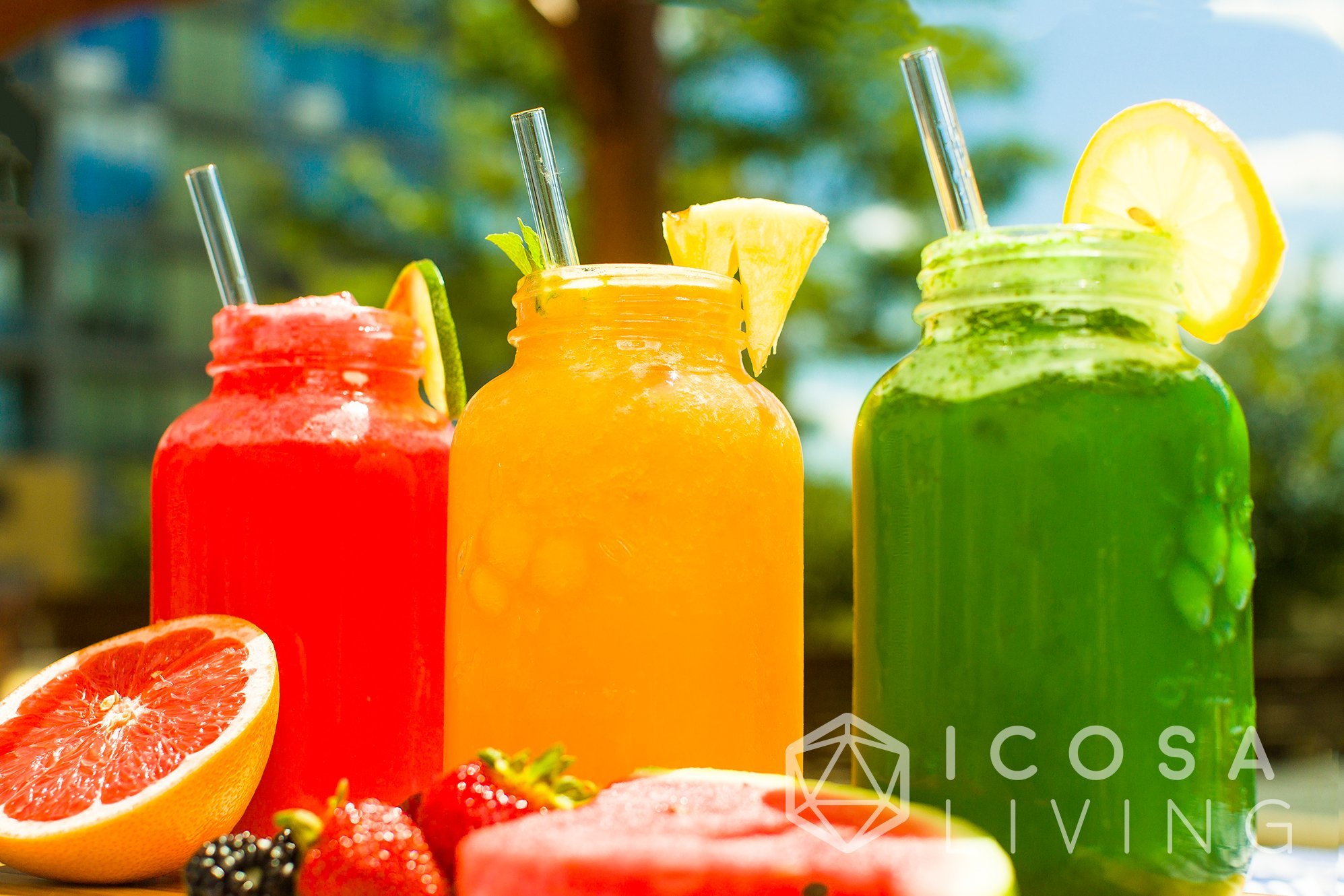 OASIS Premium Straight Glass Straws Set - 6 Pack, 9\