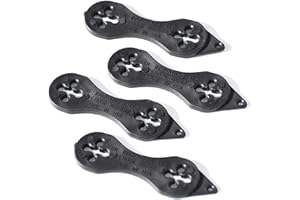 GR INNOVATIONS LLC GR Innovations 4-Pack S Hook Keeper - Durable & Versatile Tie Down Holder -Trailer & Tow Cable Solution for Securing Gear - Made in USA