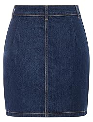 GRACE KARIN Women's Casual Button Down Denim Skirt