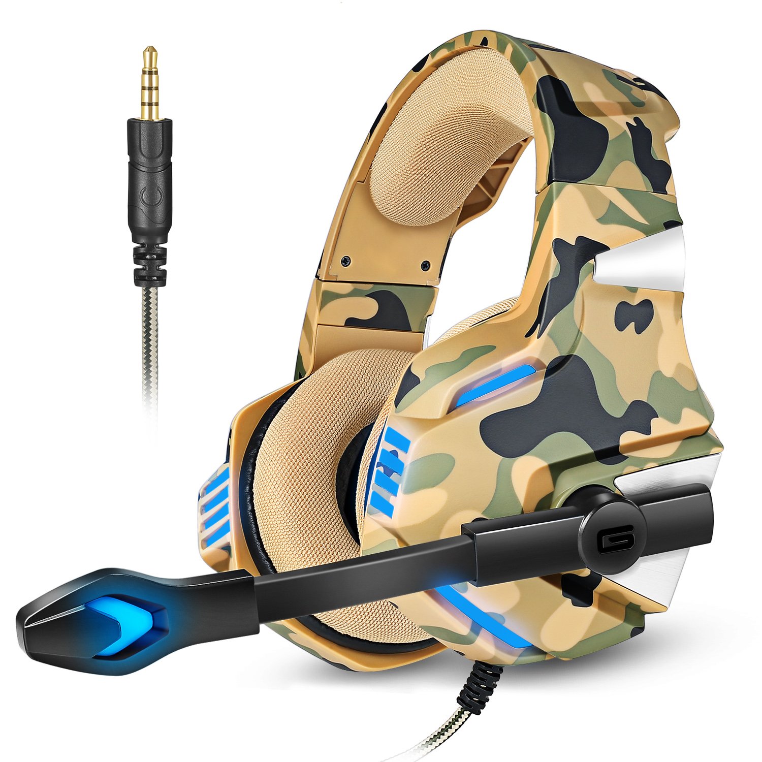 Micolindun Gaming Headset for PS4 Xbox One, Over Ear Gaming