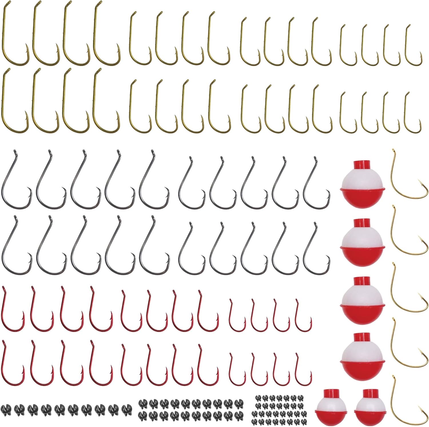 Tailored Tackle Fishing Kit 147 Pc of Gear Tackle Box with Tackle Included | Fishing Hooks & Fishing Bobbers | Starter Fishing Equipment and Accessories for Live Worms & Artificial Bait : Sports & Outdoors