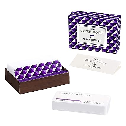 Ridleys Games Room After Dinner Quiz Trivia Card, Purple