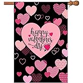 Flagmax Valentine Flag,Double Sided Valentine's Day Garden Flag Red Love 28 x 40 Inch Valentine House Flags for Valentine's Day Decoration