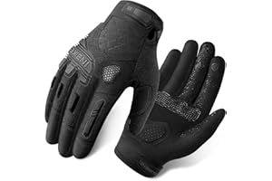 INBIKE MTB Mountain Bike Gloves Touchscreen with Thicken EVA Padded & TPR Knuckle Protection for BMX MX ATV Motorcycle