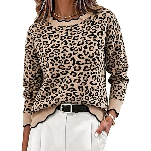 Zeagoo Sweaters for Women 2026 Fall Outfits Long Sleeve Winter Clothes | Cute Crew Neck Sweater, Womens Fall Fashion, Trendy