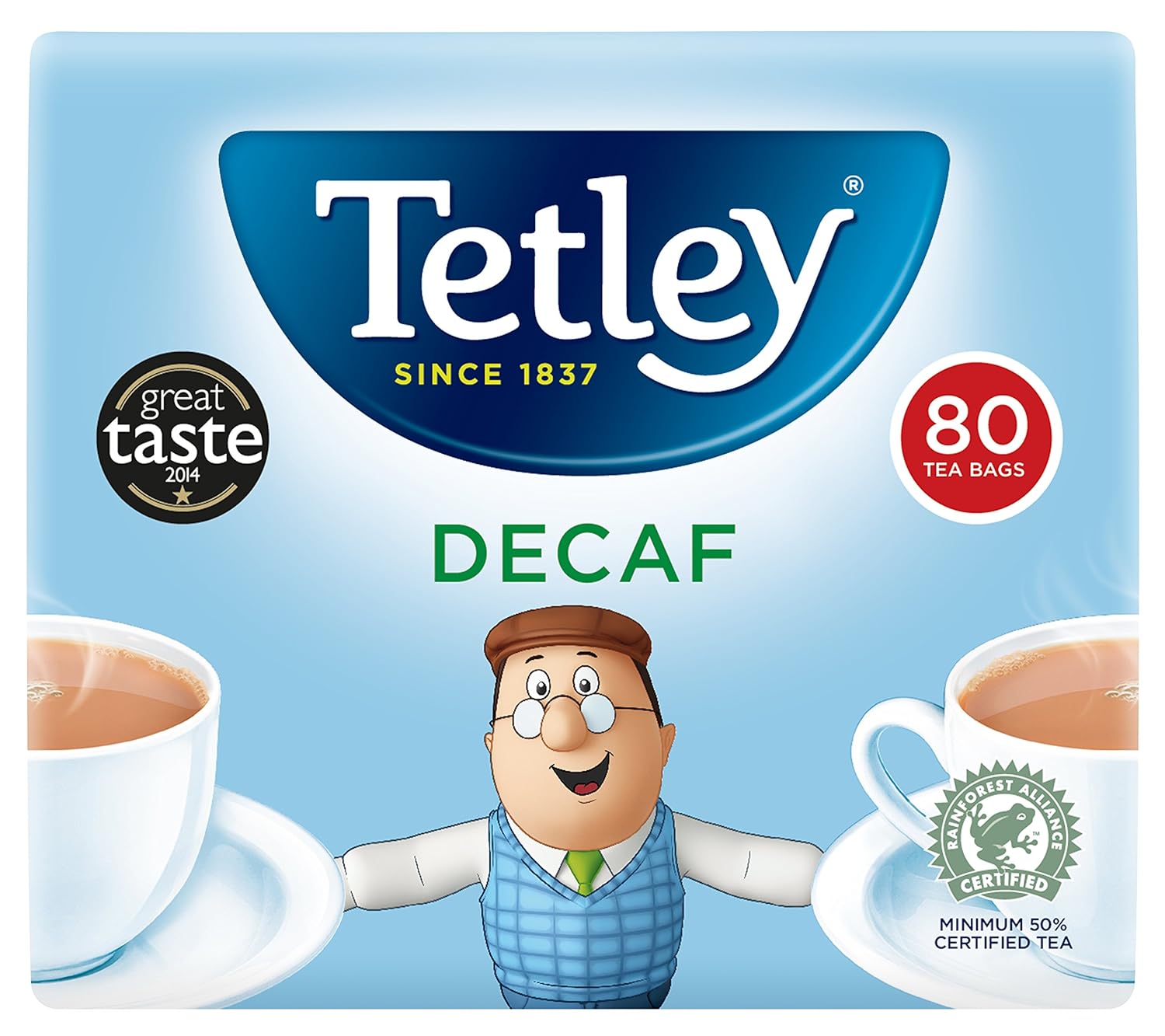 Tetley Original Decaf Tea, Pack of 80 Tea Bags Amazon.co.uk Prime Pantry