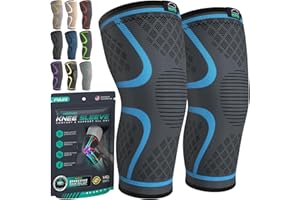 Modvel Compression Knee Brace for Women & Men - 2 Pack Knee Brace for Women Running Knee Pain, Knee Support Compression Sleeve, Workout Sports Knee Braces for Meniscus Tear ACL & Arthritis Pain Relief