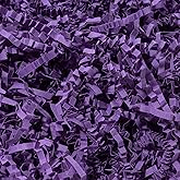 Wowxyz 1 LB Crinkle Cut Paper Shred Purple Crinkle Shredded Paper for Gift Baskets - Gift Box Bag Filler - Confetti Stuffing for Birthday, Holiday Present Packaging Wrapping