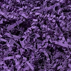 Wowxyz 1 LB Crinkle Cut Paper Shred Purple Crinkle