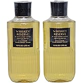 Bath & Body Works Shea + Vitamin E Shower Gel, Set of 2, 10oz Each (Whiskey Reserve)