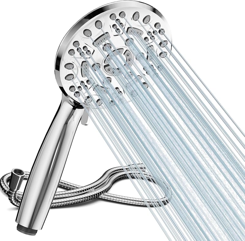 Cobbe High Pressure Shower Head and Hose Set 8 Modes 1.5M Universal
