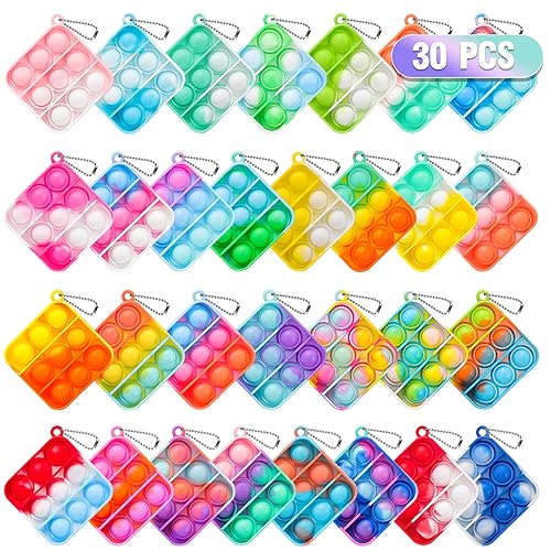 Pop Fidget Toys Bulk Its Party Favors for Kids 4-8 8-12 30 Pack Mini