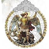 Stained Glass Ornaments, 2025 Christmas Ornament, Christmas Tree Ornament, Heirloom Keepsake, Gift Exchange, Gifts Idea - Archangel Michael