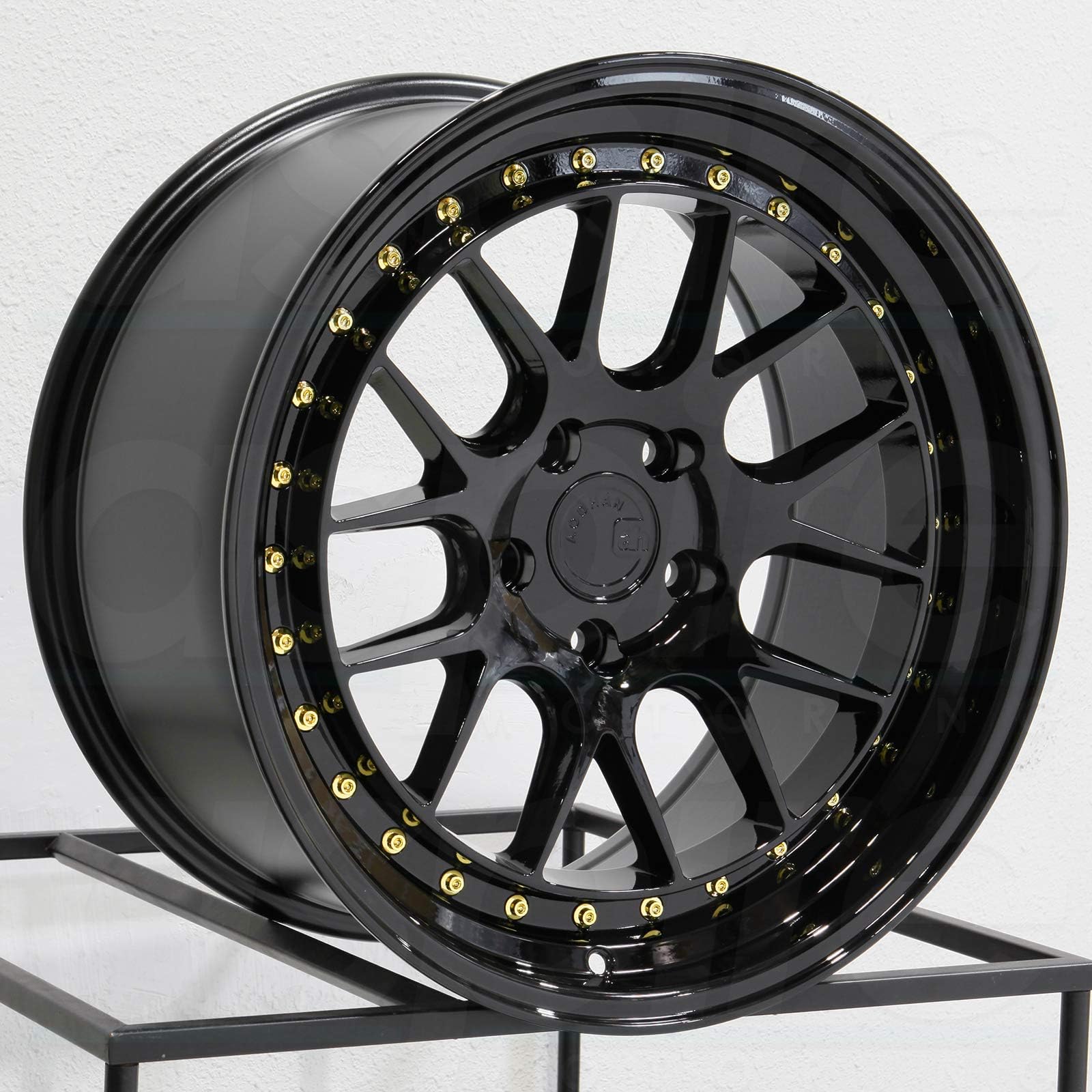19x11 Aodhan DS06 DS6 5x114.3 22 Gloss Black Wheel Rim 73.1