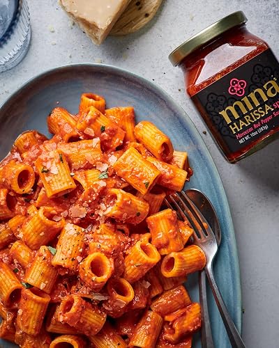 Mina Harissa Hot Sauce, Gourmet Moroccan Heat, Homestyle Spicy Red...