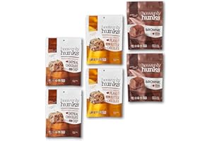 Heavenly Hunks Variety Gift Box 6oz Bags (6 Pack) - Oatmeal Chocolate Chip, Peanut Butter Chocolate & Brownie Bites