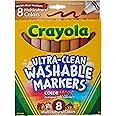 Crayola Multicultural Markers, Washable Broad Line Markers, 8 Count