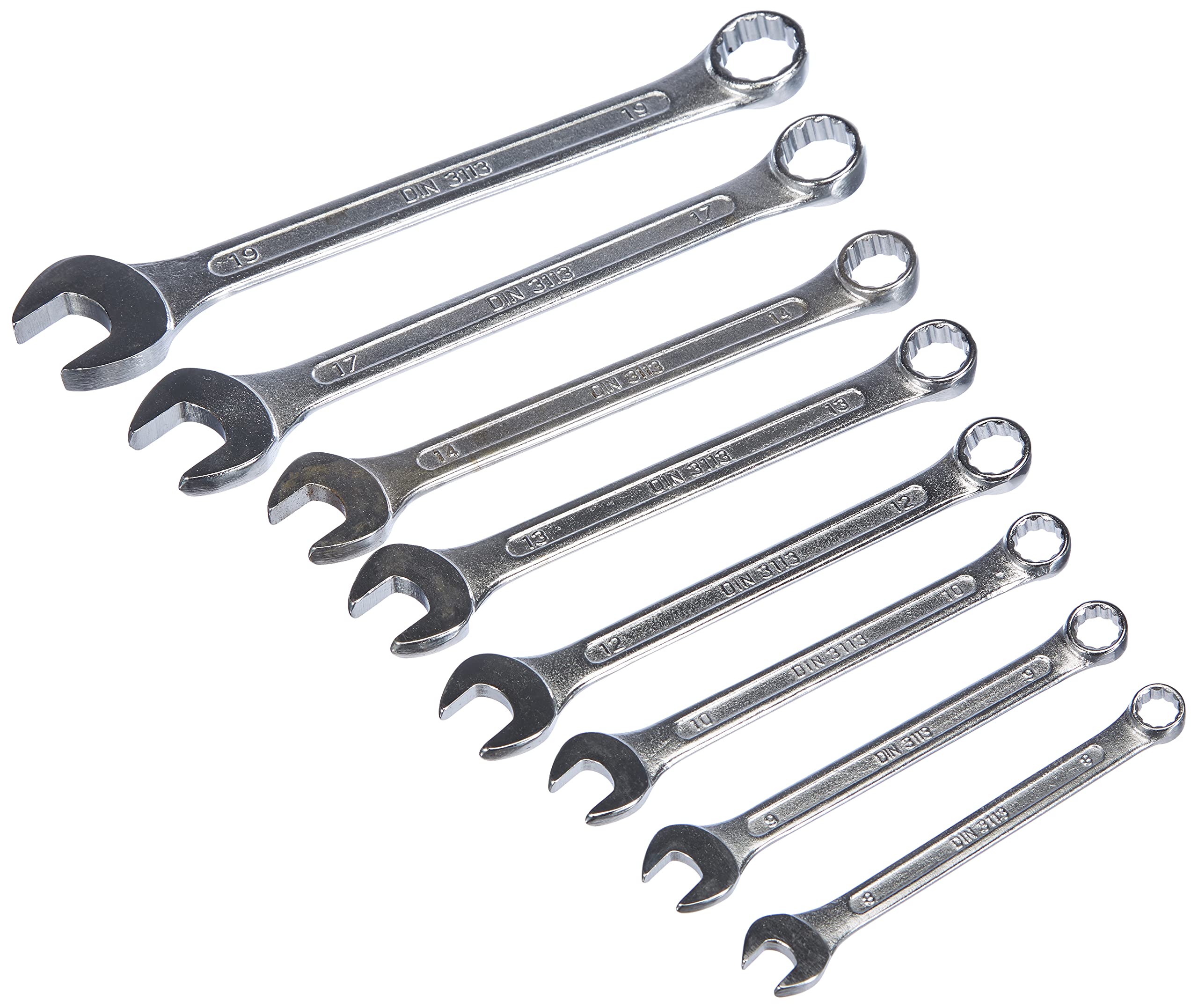 Mannesmann 8-19mm Combination Wrench Set/CV/TÜV/GS Approved