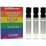 PheroCode MSM Perfume for Gay Men with Pheromones 0.08Fl. Oz+0.08Fl. Oz+0.08Fl. Oz