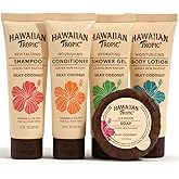 Hawaiian Tropic Silky Coconut Bulk Amenities (150 Pack) - Complete Travel Size Toiletries Kit with Shampoo, Conditioner, Body Wash, Lotion & Soap, Airbnb Essentials for Hosts, Hotels & Guest Bathrooms
