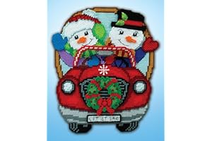 DESIGNWORKS INK Winter Drive Plastic Canvas Kit